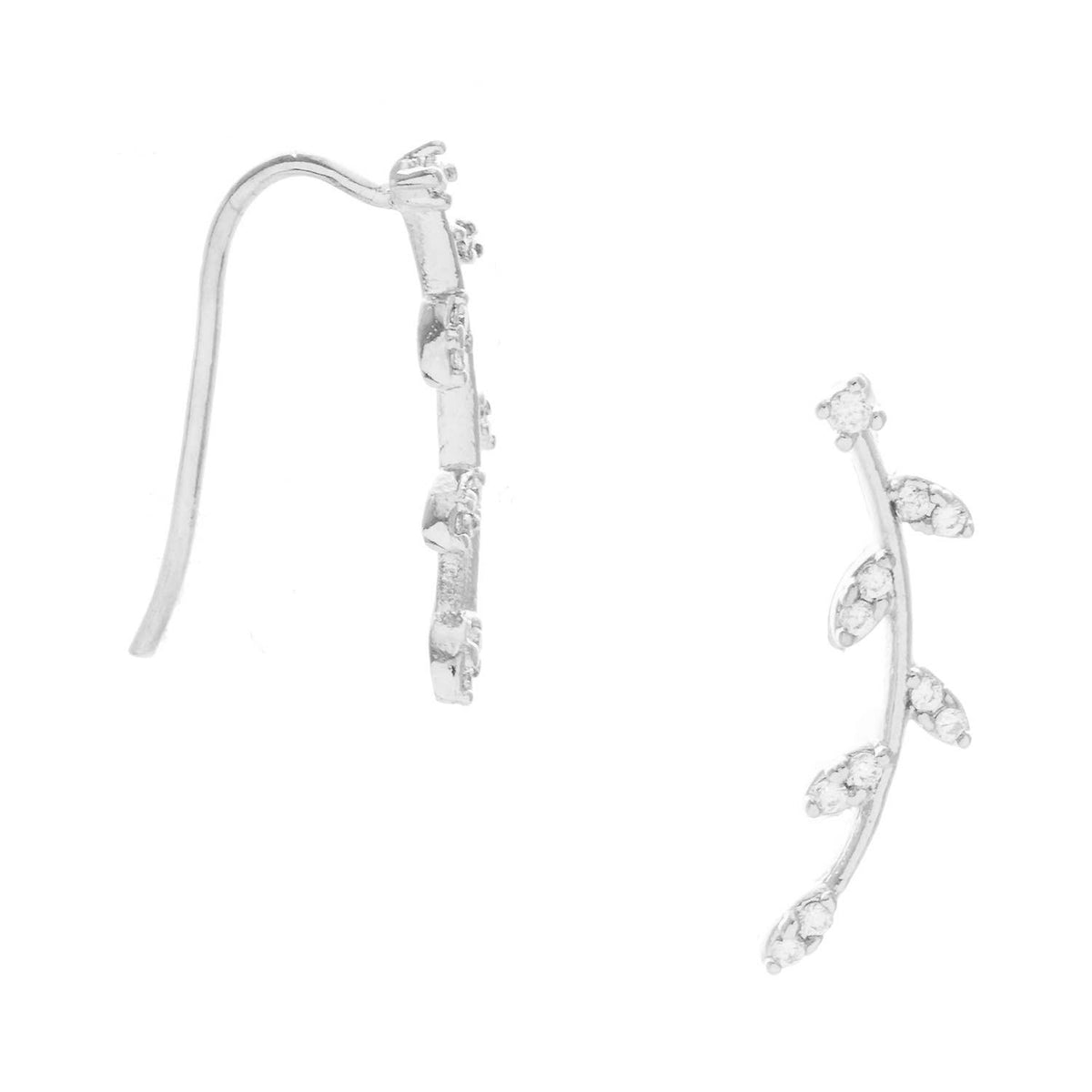 Cubic Zirconia Vine Ear Crawler