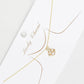 Gold White Shelled Anchor Necklace
