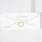 Gold Open Heart Necklace