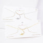 Gold North Star Moon Pendant Necklace