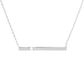 Gold Plated Thin Bar Necklace