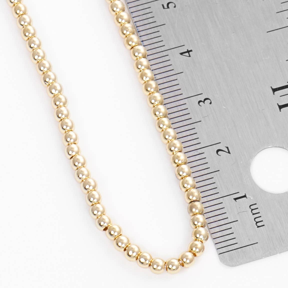 Gold Plated Pearl Beaded Necklace