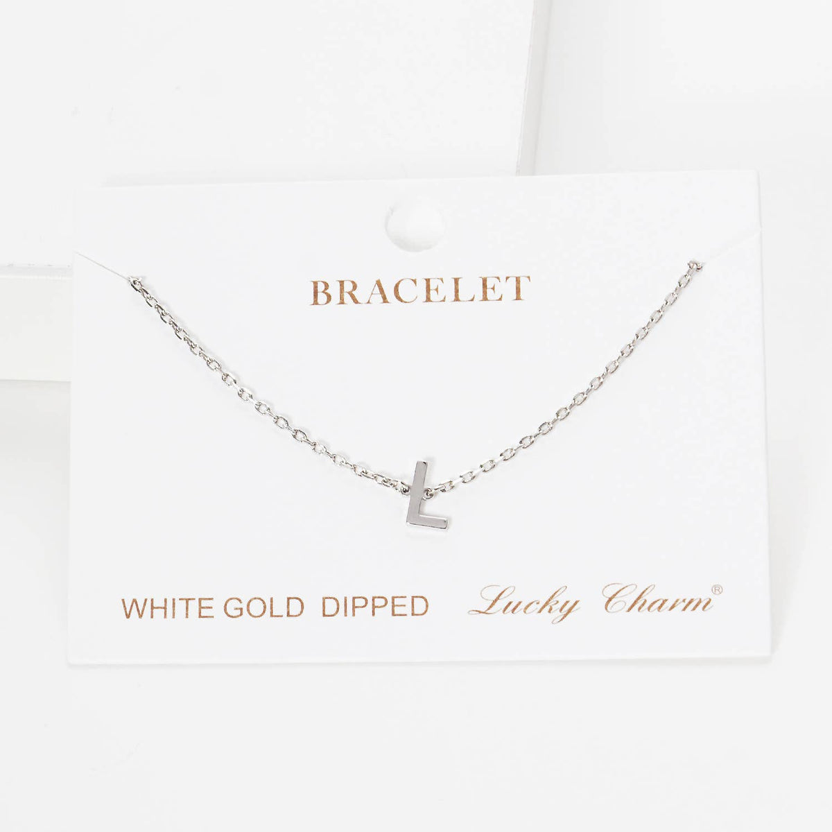 Gold Plated Initial Letter Bracelet