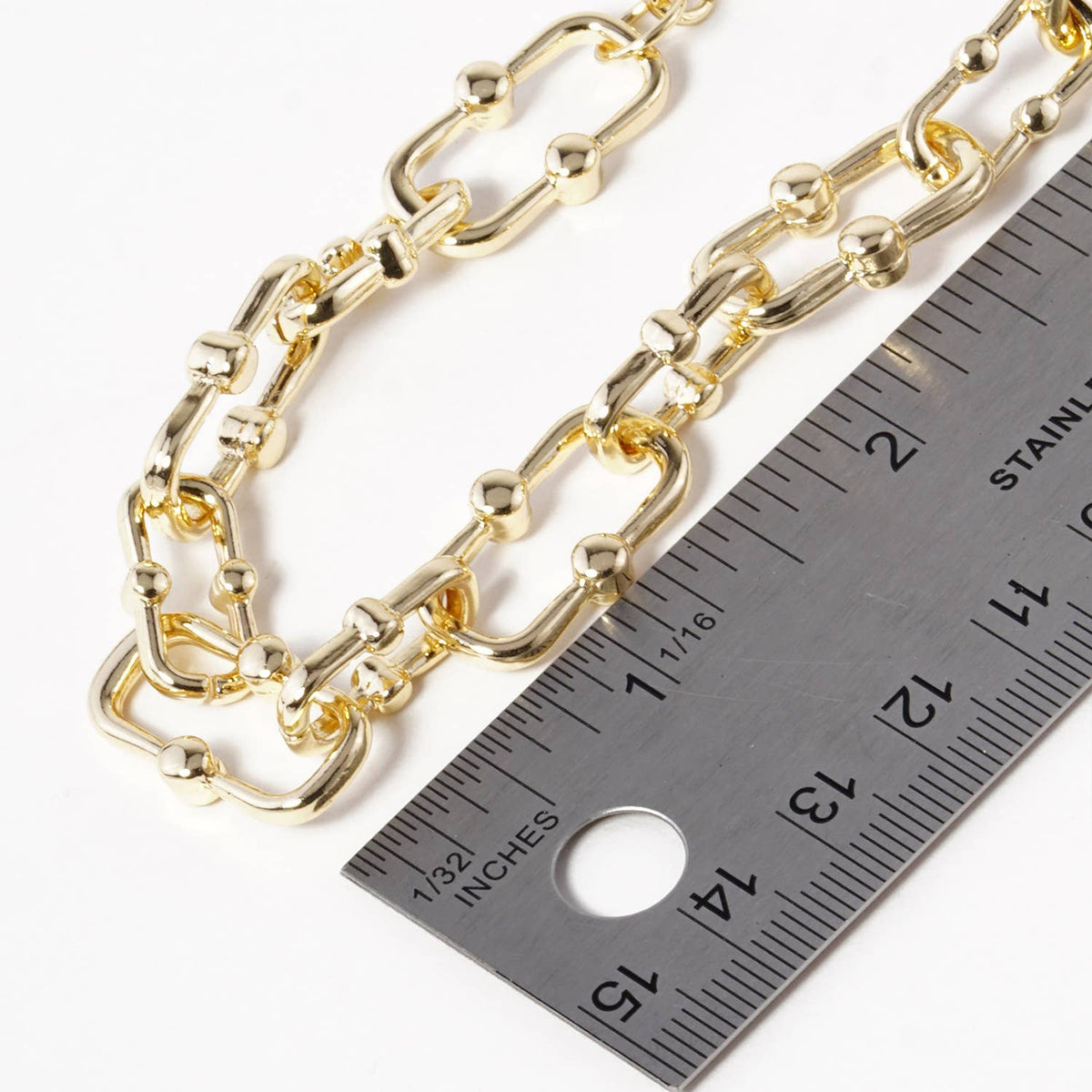 Modern Industrial Link Choker Necklace