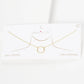 Gold Circle Of Life Necklace