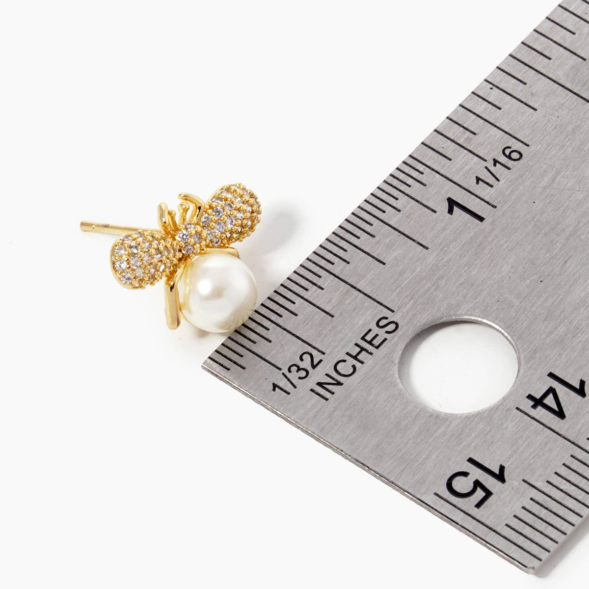 Gold Dipped Honey Bee Stud Earrings