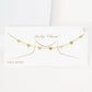 Gold Plated Floating Heart Charm Necklace
