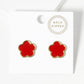 Minimalist Dainty Clover Flower Stud Earrings