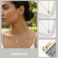Minimalist Criss-Cross Teardrop Pendant Necklace