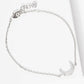 Dainty Pave Crescent Moon Chain Bracelet