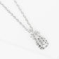 Pave CZ Pineapple Pendant Necklace