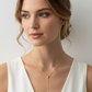Minimalist Geometric Triangle Pavé Y-Necklace