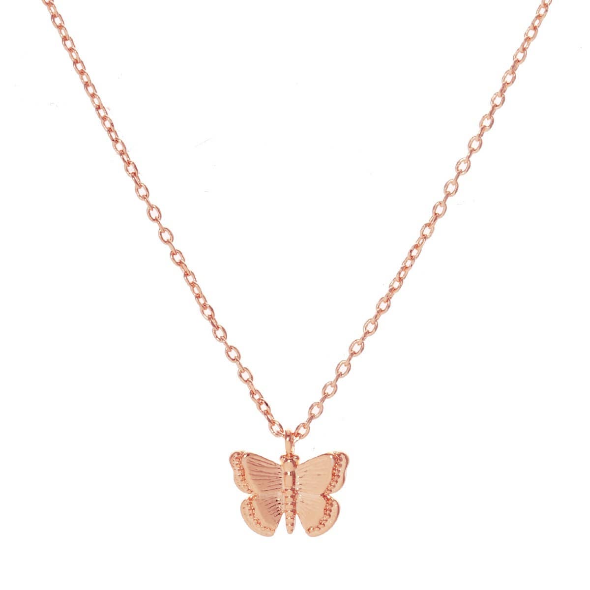 Gold Plated Butterfly Necklace