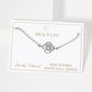Dainty Gold Dipped Initial Clover Bracelet