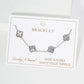 Elegant Clover Charm Chain Bracelet