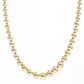 Gold Plated Bold Bead Necklace