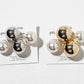 Jumbo Double-Sided Ball Stud Earrings – Statement Pearl