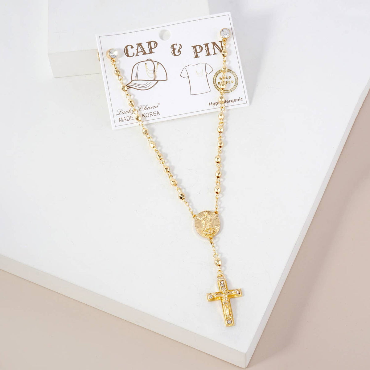Cap & Pin Rosary Chain Accessory