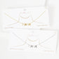 Gold Cubic Mama Initial Necklace