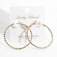 Geometric Spiral Twisted Hoop Earrings