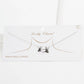 Gold Plated Double Hand Love Heart Necklace