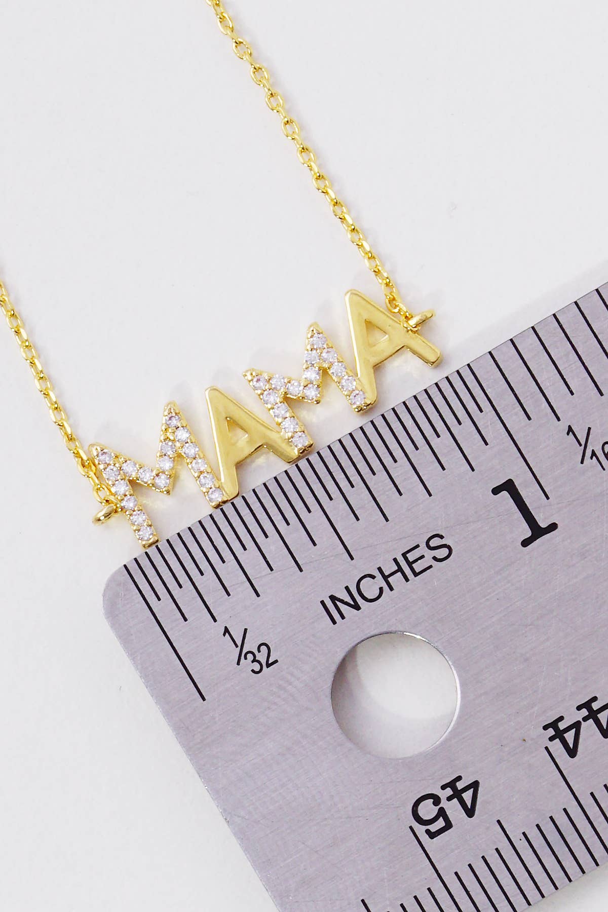Minimalist Pavé "MAMA" Lettering Bracelet