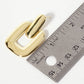 Rectangle Doorknocker Design Dangle Post Earrings