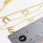 Mini Spaced Letter Queen Necklace