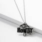 Howdy Y'all Cowboy Hat Western Pendant Necklace