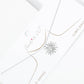 Gold Cubic Sunburst Necklace