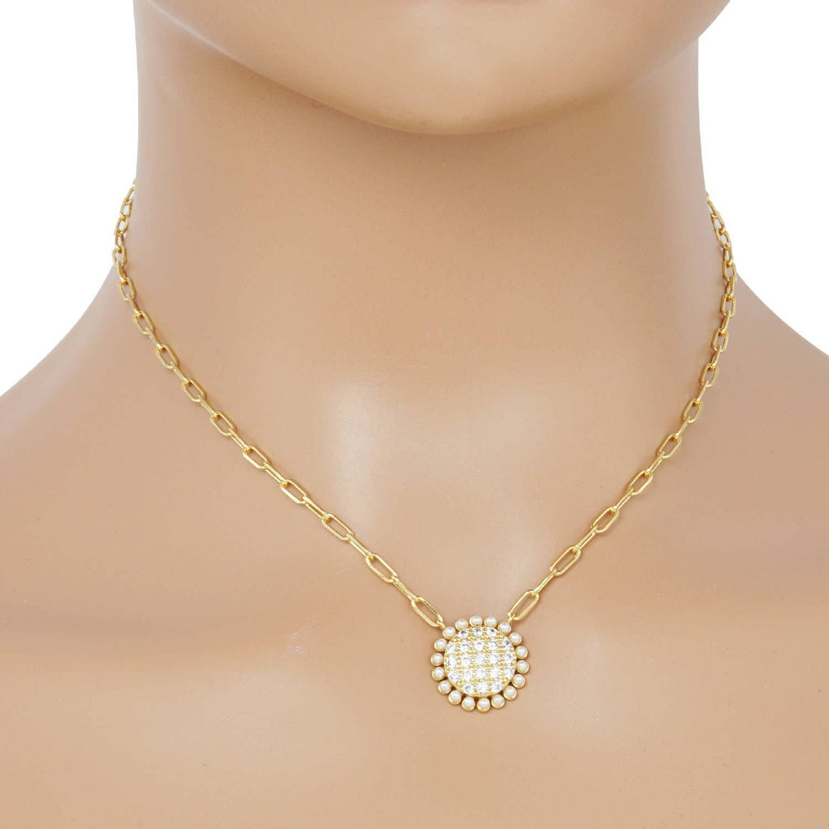 Freshwater Pearl Outline Necklace