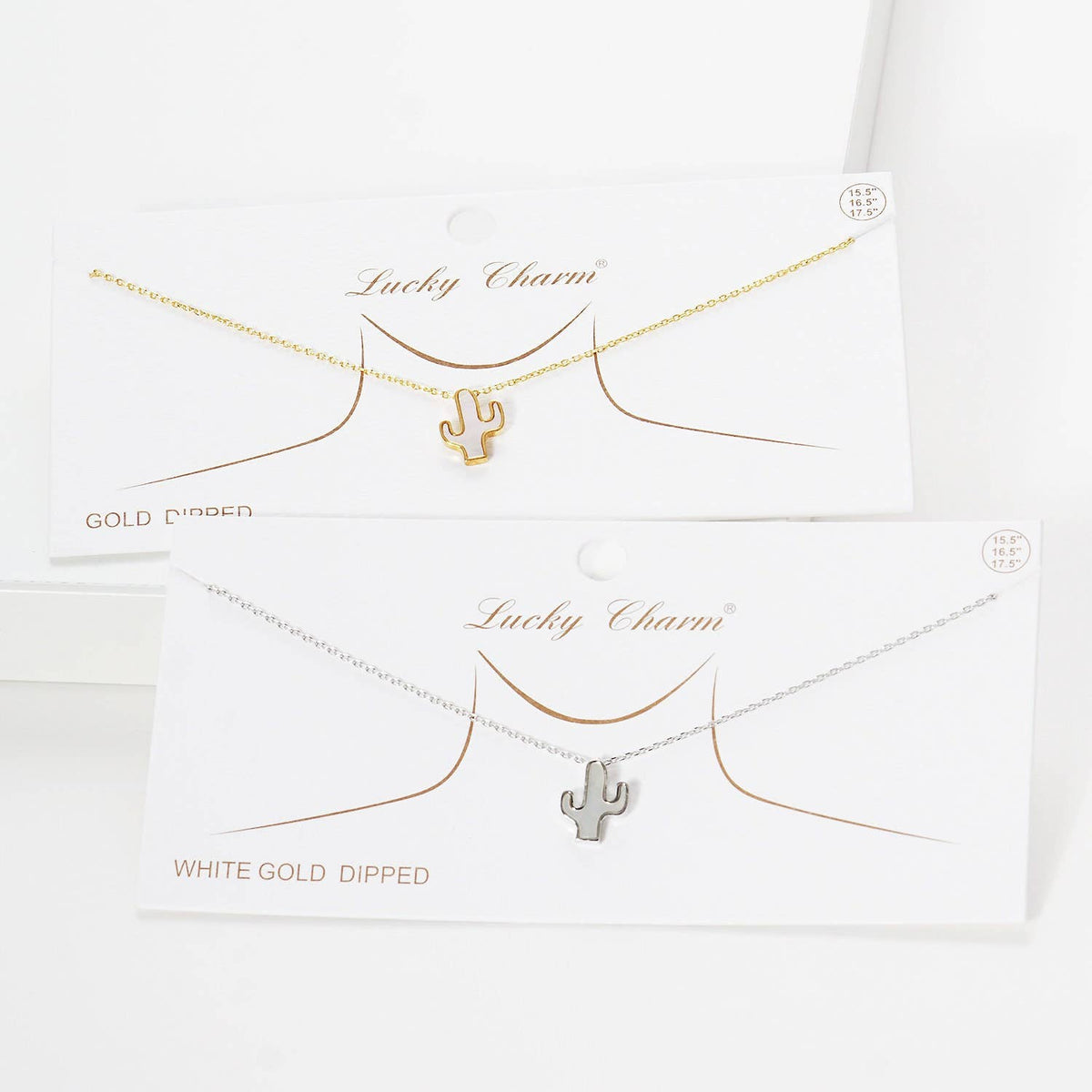 White Shelled Cactus Necklace