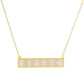 Gold Plated Mini Bar BRIDE Necklace