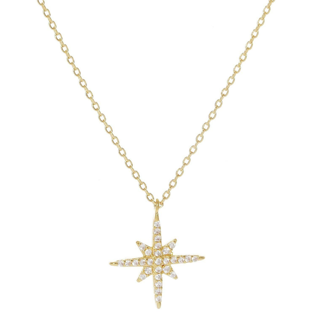 Gold Plated North Star Necklace