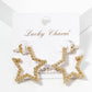 Sparkling Star Textured Stud Earrings