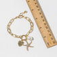 Starfish, Pearl, & "Love" Heart Charm Bracelet