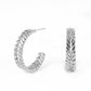 Gold Plated French Twist Hoop Earrings