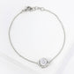 7mm CZ-Stone 18K-Gold-Dipped Chain Bracelet