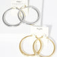 Gold Plated Thin Hoop Earrings