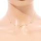 Diamond By The Yard Necklace / Bezel cubic zirconia Station
