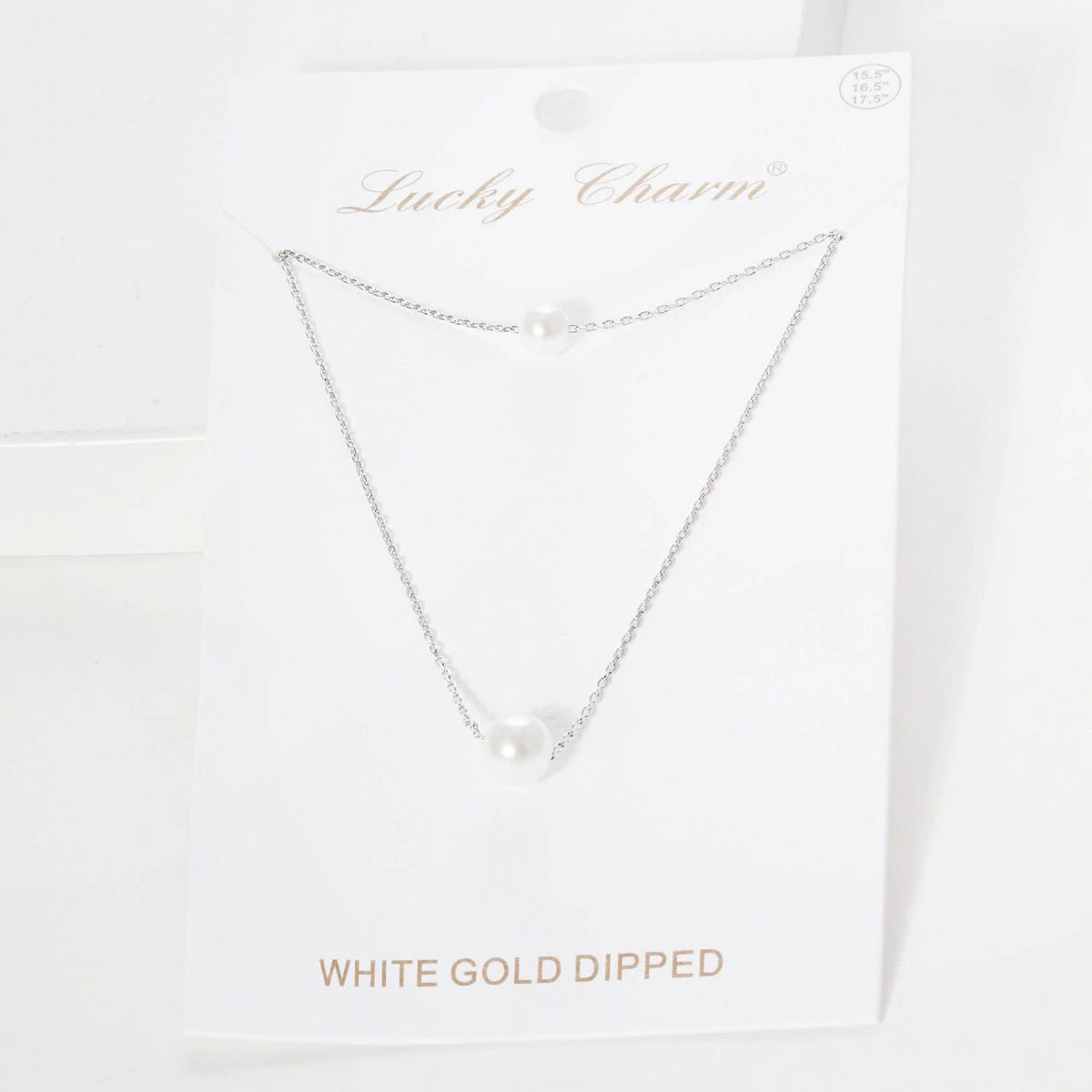 Gold Double Layered Freshwater Pearl Necklace
