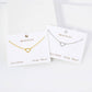 Polished Brass 10mm Cutout Heart  Chain Bracelet