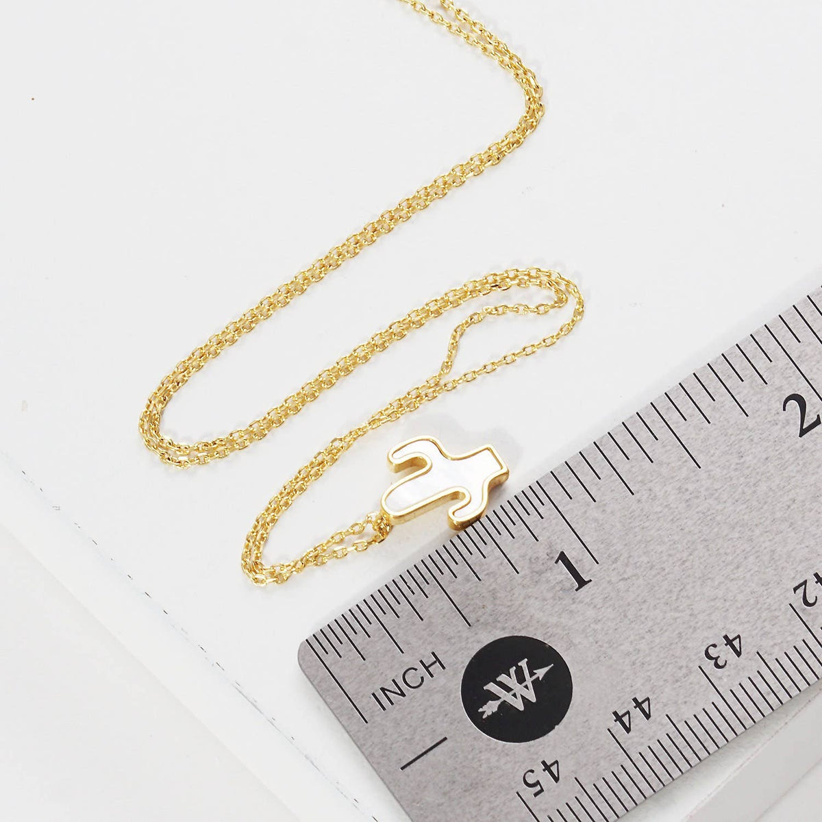 White Shelled Cactus Necklace