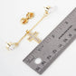 Cubic Zirconia Cross "Cap & Pin" Hat Chain Accessory