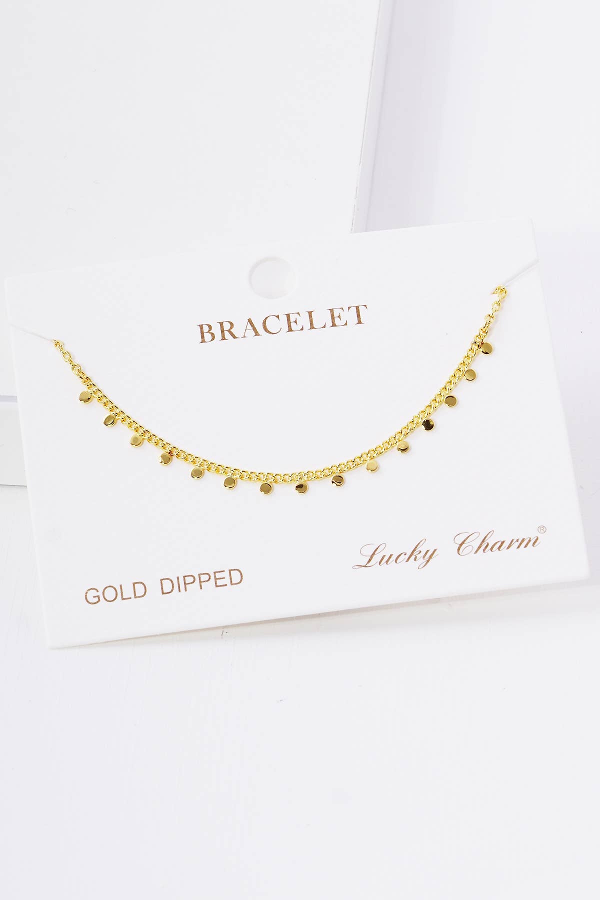 Minimalist Dainty Coin Charm Bracelet