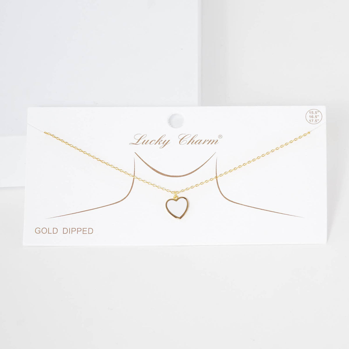 Gold Plated Multicolor Heart Necklace