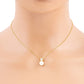Luminous Solitaire Pearl & CZ Drop Necklace