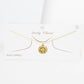 Gold North Star Coin Necklace