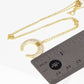 Gold Dipped Crescent Moon Necklace
