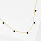 Diamond By The Yard Necklace / Bezel cubic zirconia Station